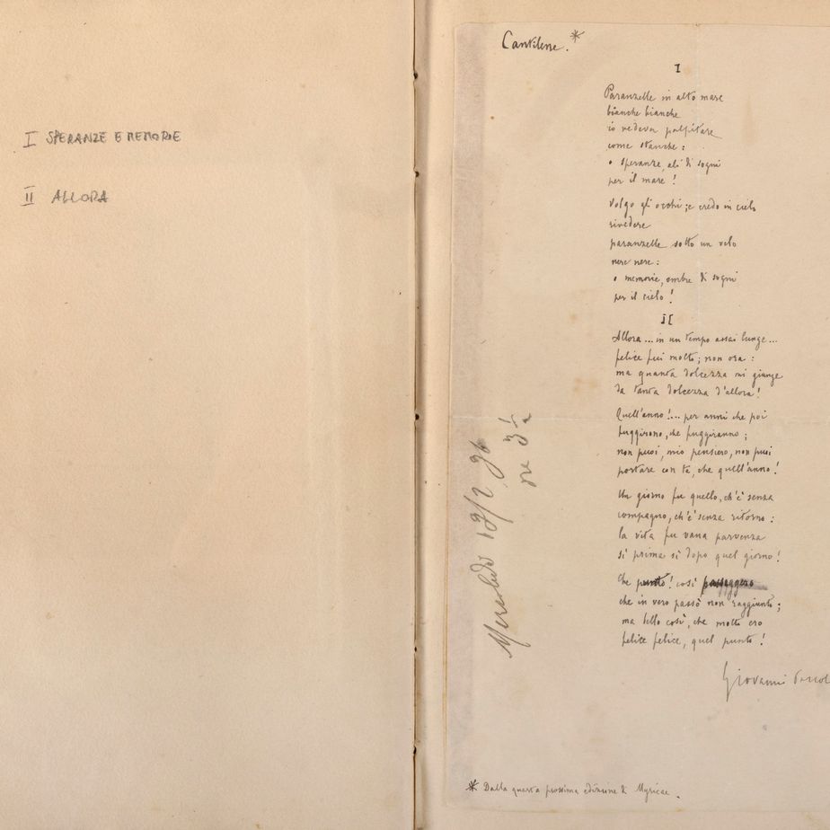 Liber Amicorum di Paolina Clelia Silvia Bondi, 1900, rilegato in pelle con autografi