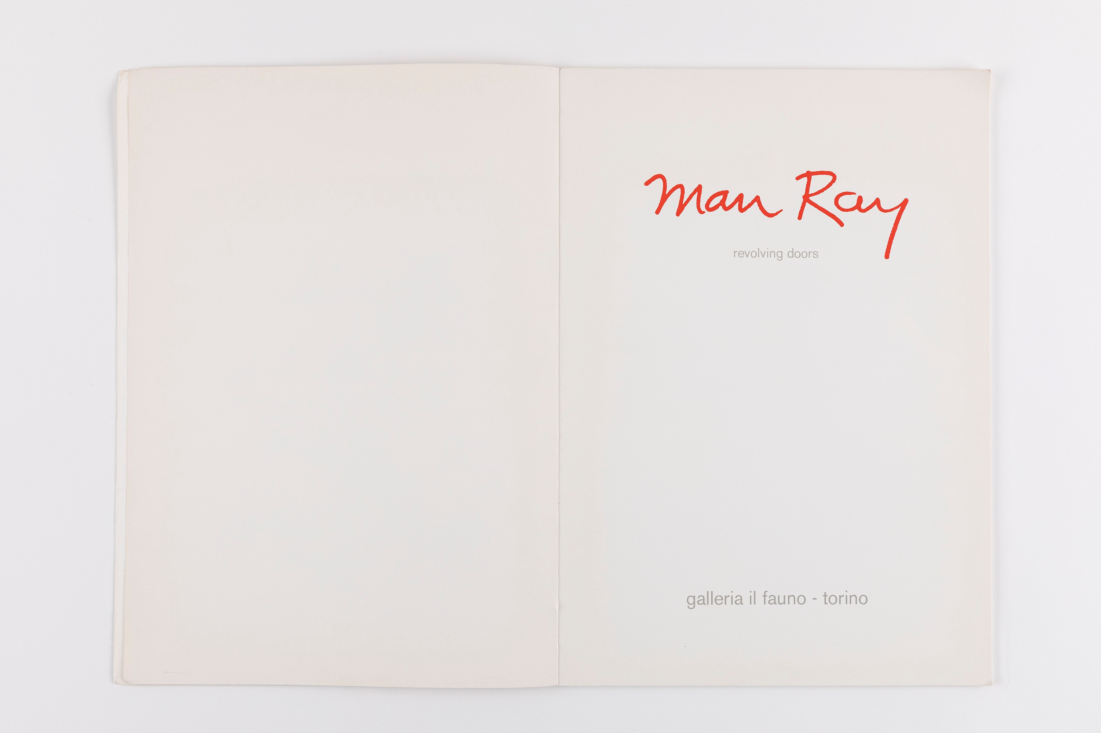 Man Ray (rif.) - Revolving Doors - Catalogo della mostra