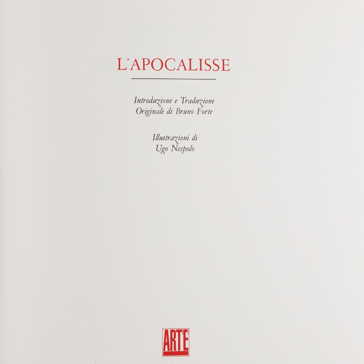 Ugo Nespolo - L'apocalisse