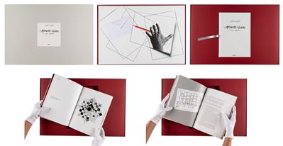 Dall'Atlante al Vuoto, collage e stampa litografica a colori su carta fustellata, ed. 192/200