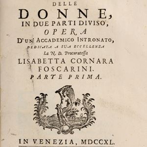 Femminismo - Bandiera, Giovanni Niccolò - Trattato degli studj delle donne