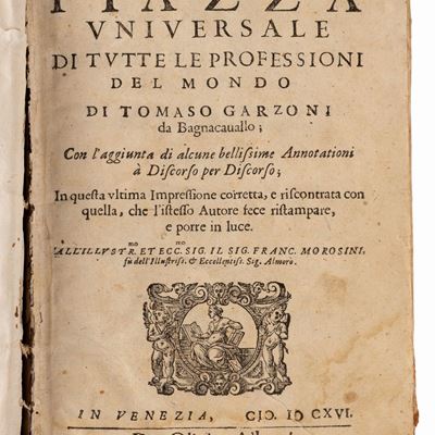 Garzoni, La piazza universale di tutte le professioni del mondo, 1616