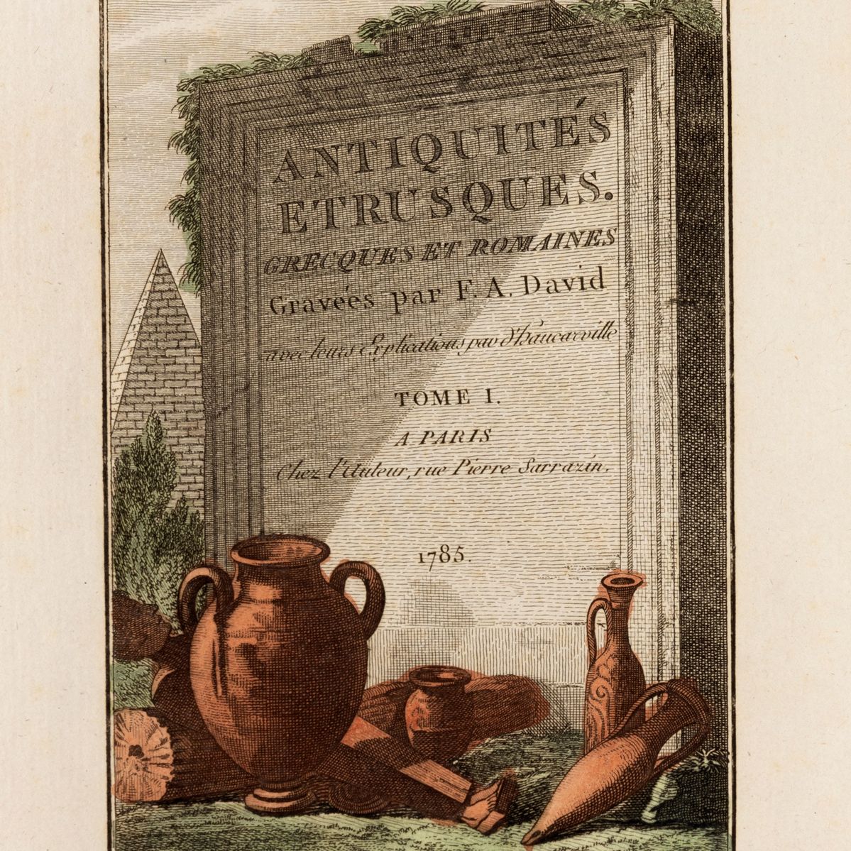 Pierre François Hughes D' Hancarville - Antiquités étrusques, grecques et romaines, edizione del ...