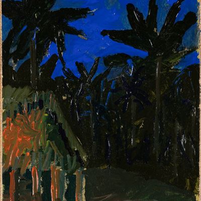 Senza titolo (olio su carta applicata su tela, 1990)