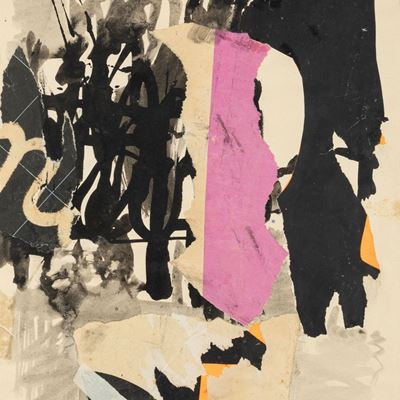 Superficie n. 3, collage e tecnica mista su carta