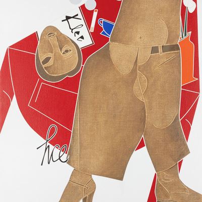 Museo dell'uomo, acrilico su tela, 1974