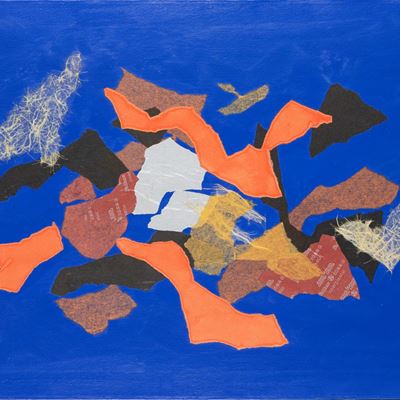 Acropoli - Tecnica mista e collage su tela
