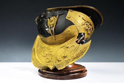 Frammento di un Elmo da Ufficiale dei Chevaulegers Mod.1848/49