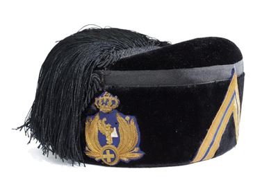 Raro Fez per Ufficiale della Milizia Stradale Mod. 1938