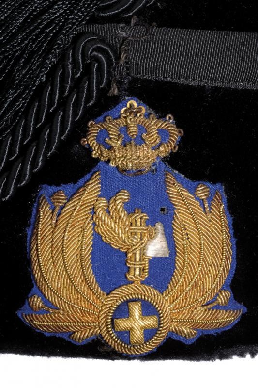 Raro Fez per Ufficiale della Milizia Stradale Mod. 1938