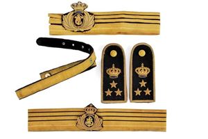  - A Ship-of-the-line Captain's uniform parts of rear admiral Camillo Candiani (1841-1919)