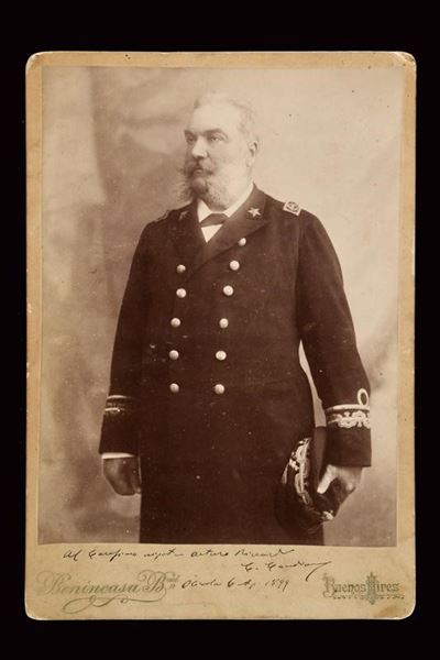 Foto Originale del Contrammiraglio Camillo Candiani (1841-1919)