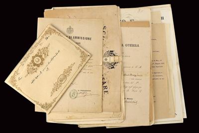 Lotto di Documenti del Generale Barone Edoardo Denza