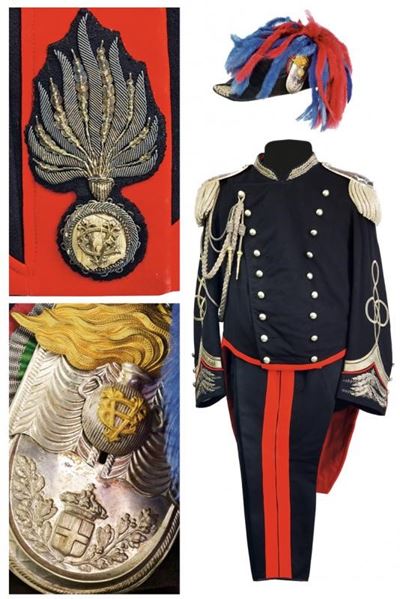 Alta Uniforme da Maggiore dei Real Carabinieri Pietro Lombardi