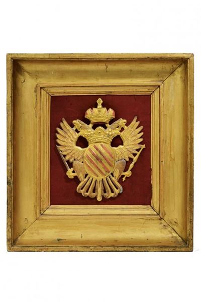 Bellissimo Stemma con Aquila Imperiale