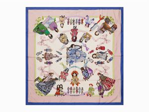 Hello Dolly silk twill scarf