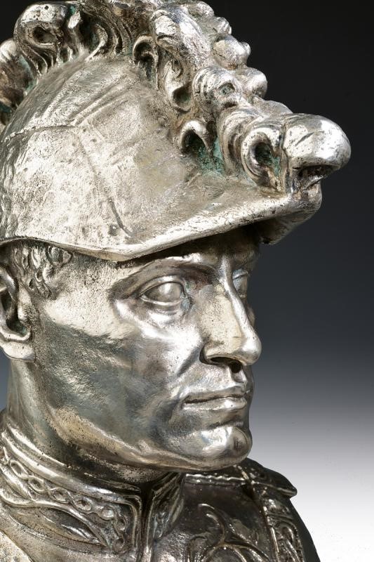 Busto in Argento di Mussolini
