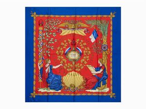 Hermès - 1789 silk twill scarf