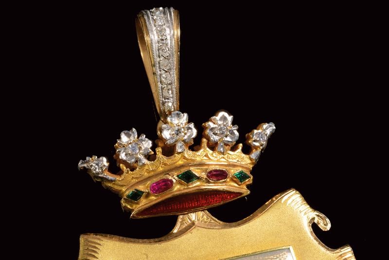 Decorazione in Oro e con Diamanti