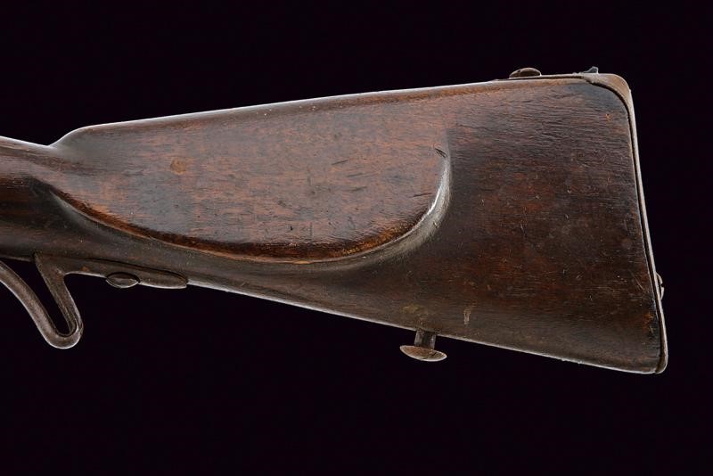 Raro Fucile Jagerstutzen con Otturatore a Tabacchiera e Baionetta