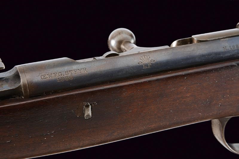 Fucile a Retrocarica Kropatschek Mod. 1886 con Baionetta