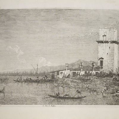 Canal, La torre di Marghera, acquaforte del 1744