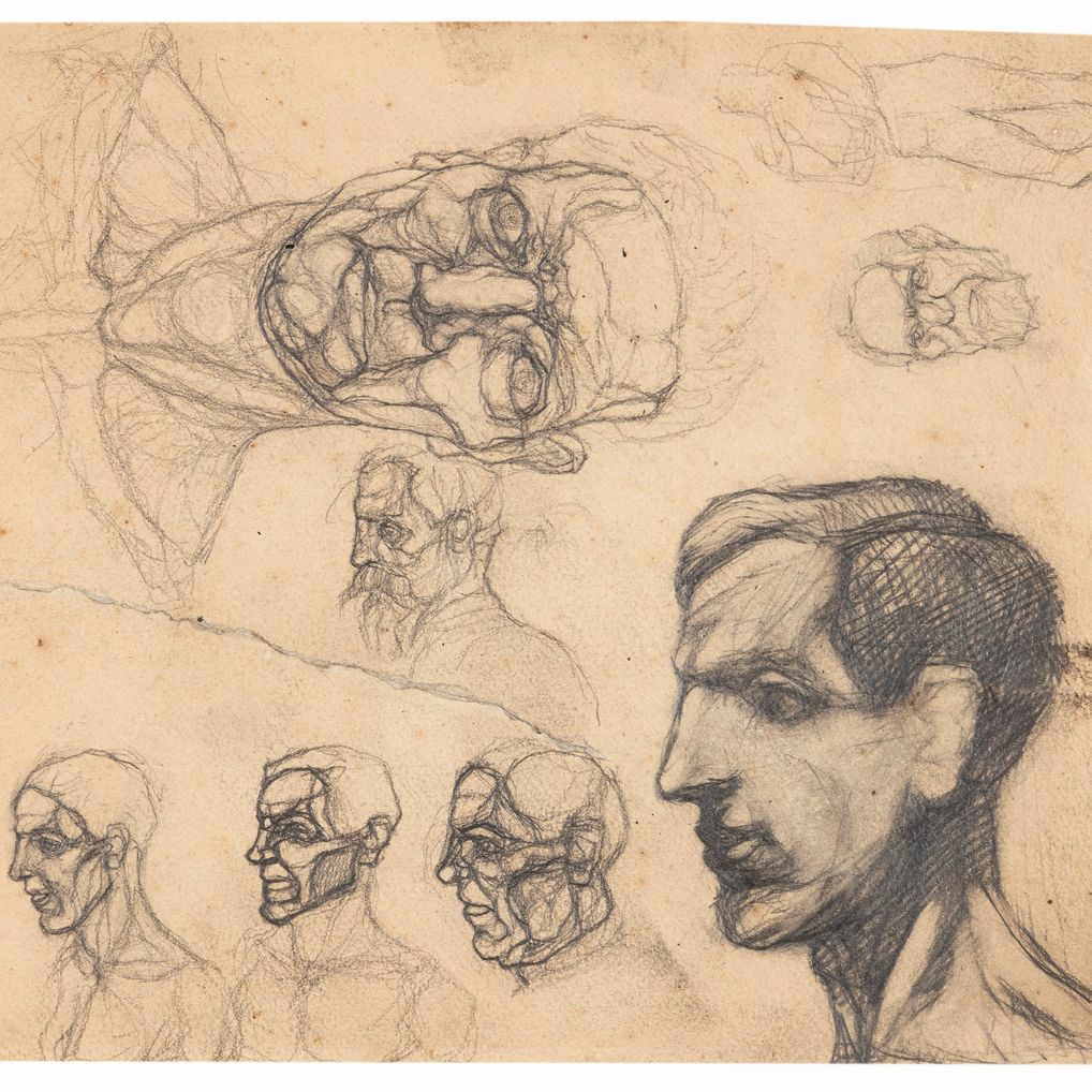Mario Sironi - Studio di teste 1913 ca. | Modern & Contemporary Art ...