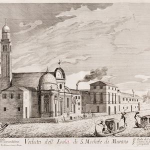 Incisione - Venezia - Lovisa, Domenico - Veduta  dell'isola  di Murano