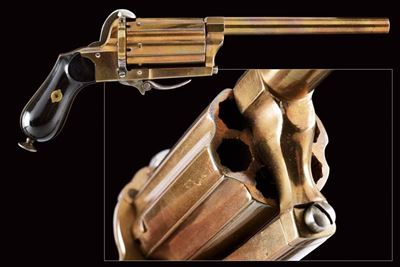 Pepperbox Revolver a spillo, calibro 7 mm, Europa, circa 1870
