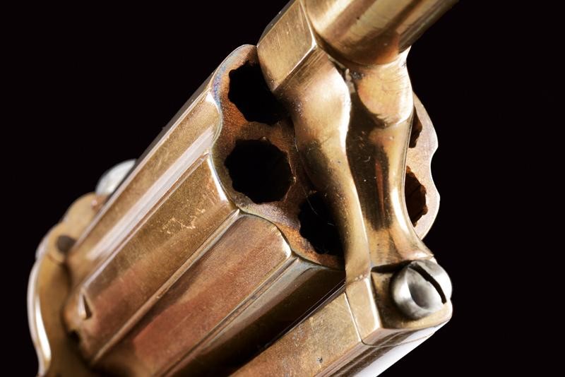 Pepperbox Revolver a spillo, calibro 7 mm, Europa, circa 1870