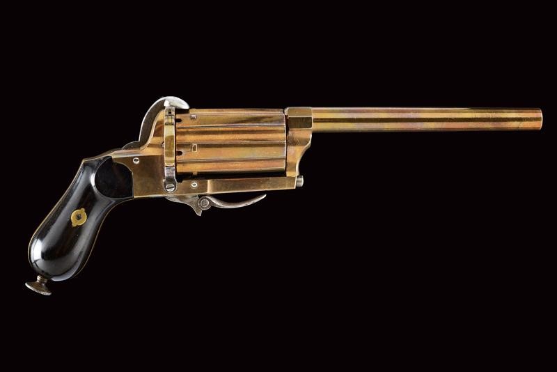 Pepperbox Revolver a spillo, calibro 7 mm, Europa, circa 1870