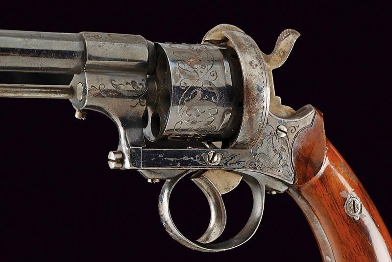 Revolver a spillo, calibro 9 mm, Belgio, Terzo quarto del XIX Secolo