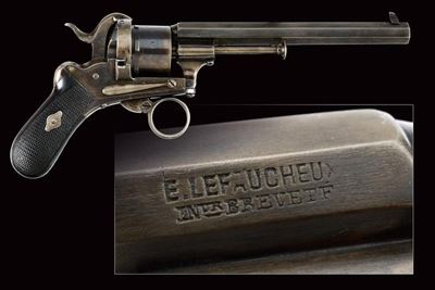 Revolver Lefaucheux, modello a spillo di Francotte, calibro 7 mm, 1870 circa