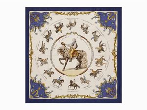 Hermès - Foulard Les Figures D&#39;&#233;quitation