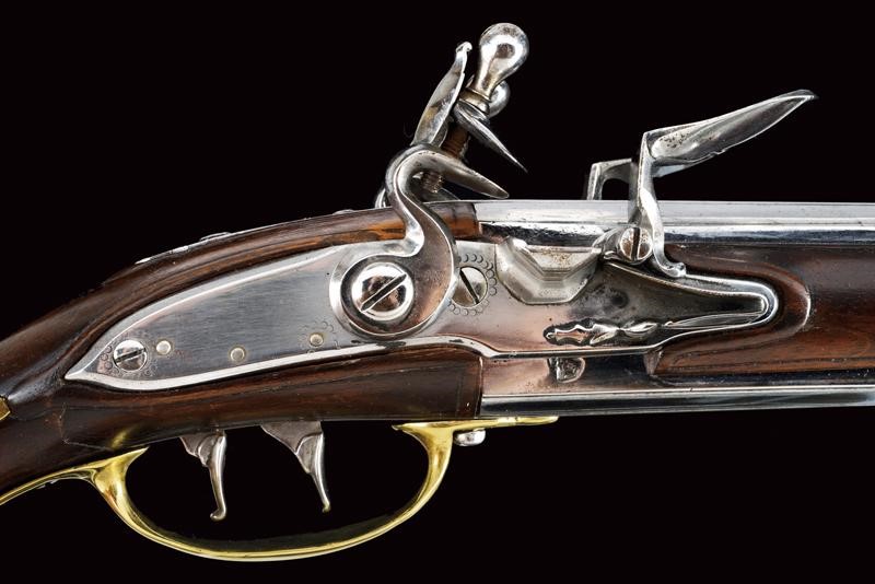 Pistola a pietra focaia a due canne sovrapposte, Olanda, prima metà del XVIII secolo