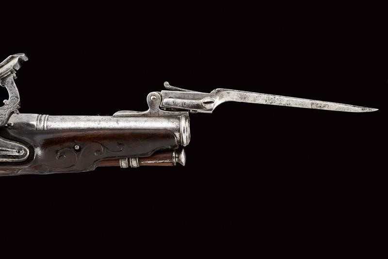 Pistola alla fiorentina con baionetta a scatto, tecnica Toscana, fine XVIII secolo