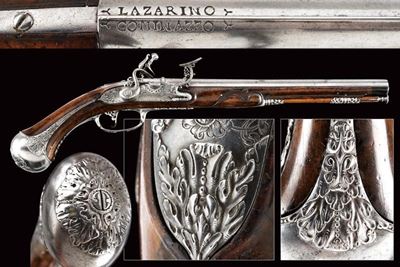 Buoni, Bella pistola da fonda alla fiorentina, cavriago, lunghezza 47.5 cm, terzo quarto del XVII...