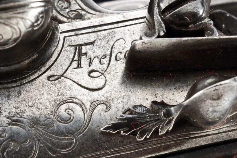 Pistola a pietra focaia di Acqua Fresca, Bologna, 1700 circa