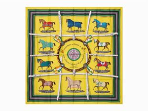 Hermès - Foulard Couvertures et Tenues de Jour pour l&#39;&#233;curie, l&#39;attente et la pr&#233;sentation