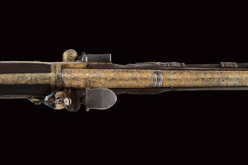 Pistola a pietra focaia a canne rotabili, Russia, XVIII Secolo