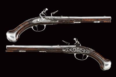 Pistole a pietra focaia di Starbus, Amsterdam, circa 1690
