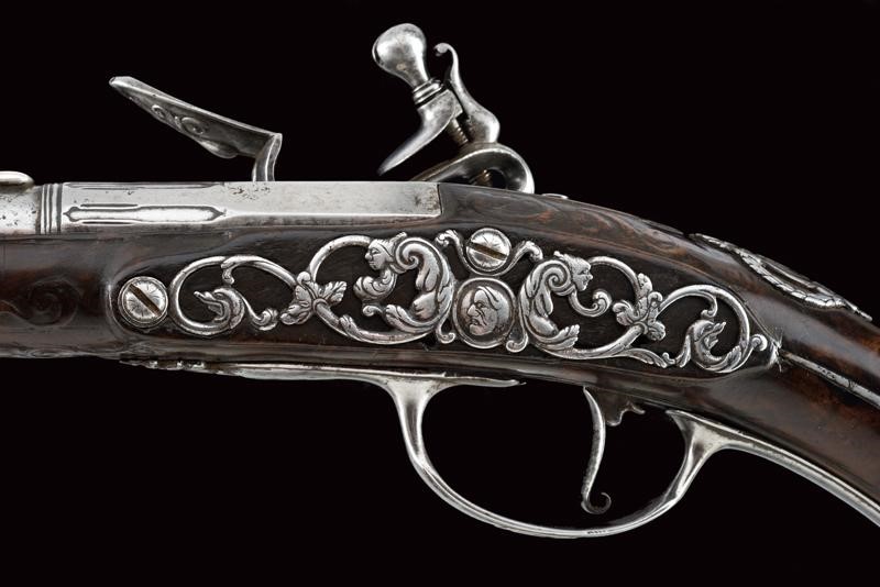 Pistole a pietra focaia di Starbus, Amsterdam, circa 1690