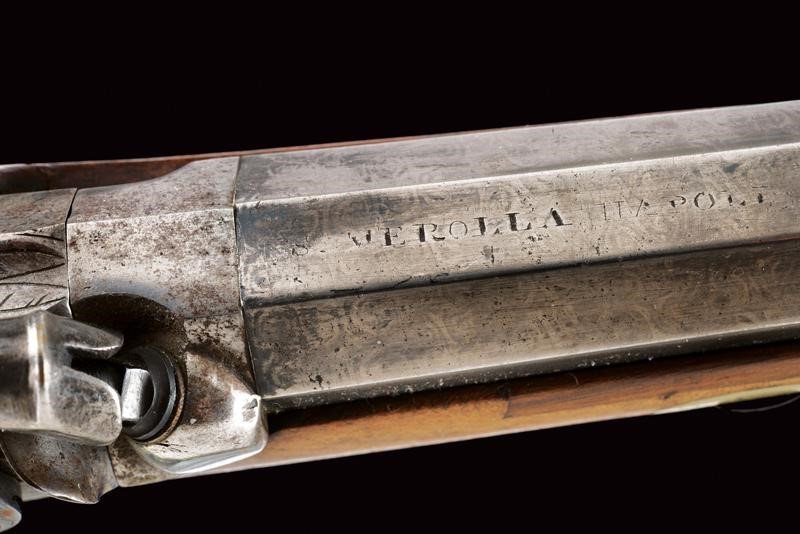 Merolla, Paio di pistole a luminello da ufficiale, Napoli, metà del XIX secolo