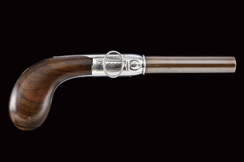 Mazzagatto a luminello con cane laterale, Belgio 1862