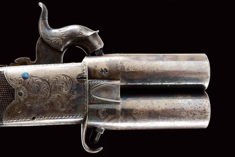 Westley Richards, Mazzagatto a luminello a canne sovrapposte cal. 9 mm, Londra, metà XIX secolo