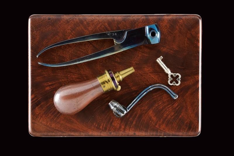 Westley Richards, Mazzagatto a luminello a canne sovrapposte cal. 9 mm, Londra, metà XIX secolo