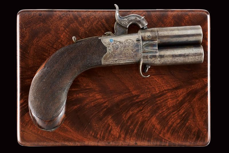 Westley Richards, Mazzagatto a luminello a canne sovrapposte cal. 9 mm, Londra, metà XIX secolo