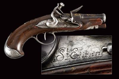 Pistola a pietra focaia da viaggio, St. Etienne, fine XVIII secolo