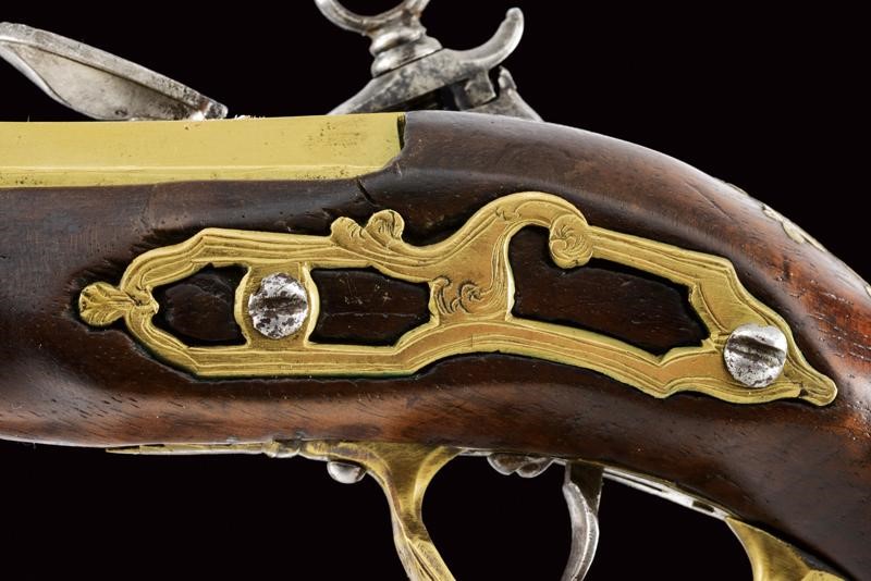 Pistola alla micheletta da viaggio, Napoli, Seconda metà del XVIII secolo