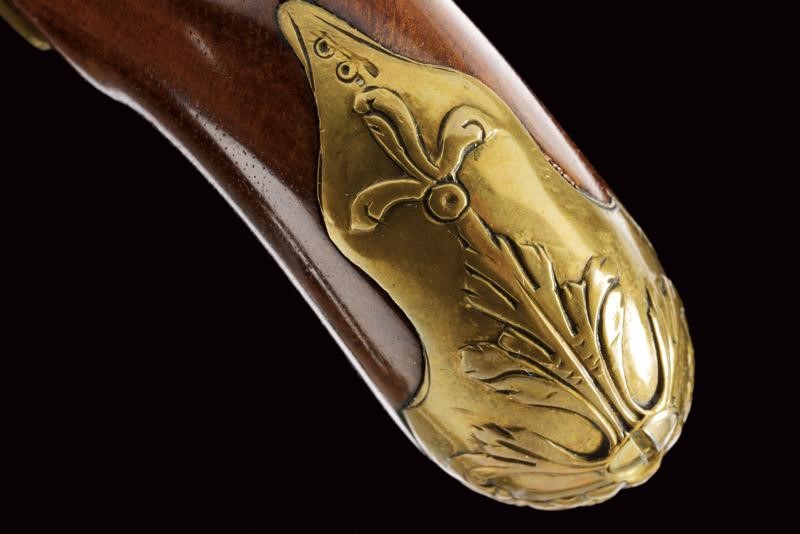 Pistola a pietra focaia, Francia, circa 1800, cal. 8.5 mm